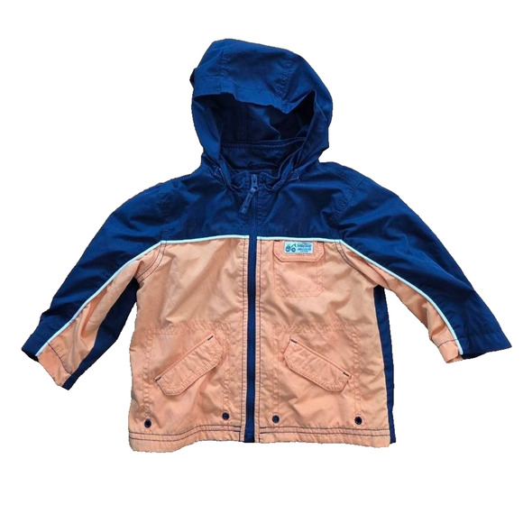 GAP Other - Gap baby Coat Toddler Boys 18-24 m Jacket Hood Blue Orange A001825